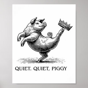 Quiet Ggy Meme Feminist Subtle Humor Protest Resis Poster