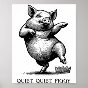 Quiet Ggy Meme Feminist Subtle Humor Protest Resis Poster