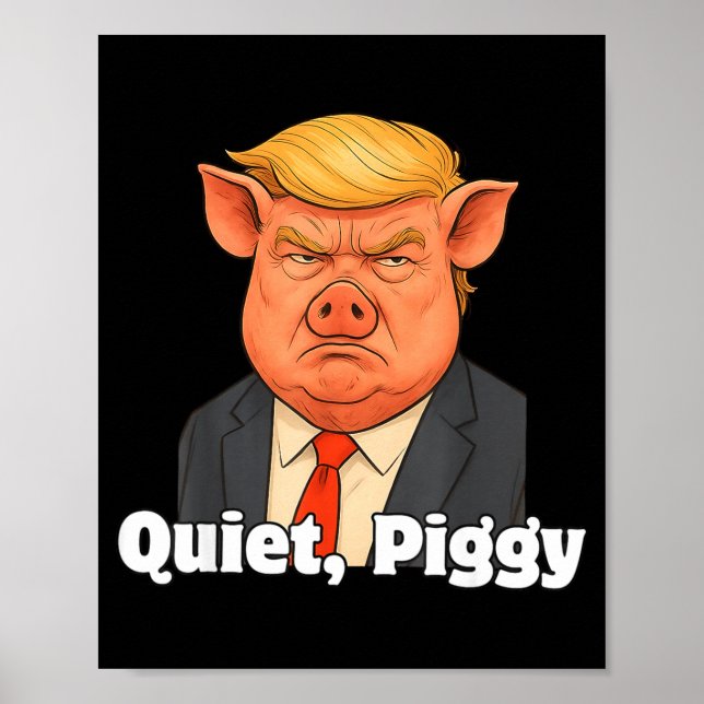 Quiet Ggy Snarky Litical G Joke Design  Poster (Front)