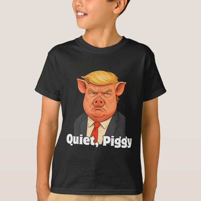 Quiet Ggy Snarky Litical G Joke Design  T-Shirt (Front)