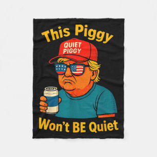 Quiet Ggy Tees Family Friends Funny Design Perfect Fleece Blanket