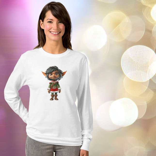 Quiet Girl Christmas Elf Women's Tee (Creator Uploaded)
