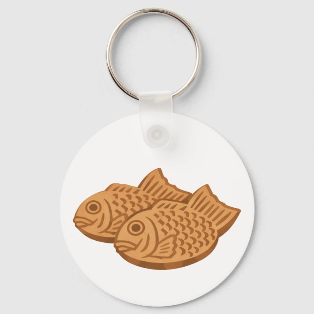 Quiet Icons – Japanese Taiyaki Key Ring (Front)