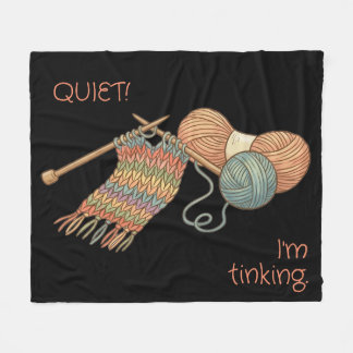 QUIET! I'm tinking. Fleece Blanket