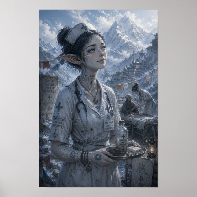 Quiet Joy / Nurse / Tibetan Mountains Poster (Front)