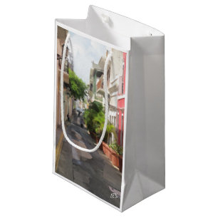 Quiet Little Street of Puerto Rico Small Gift Bag