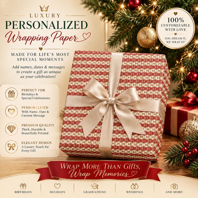 Quiet Luxury Designer Pattern Tote Bag Wrapping Paper (Creator Uploaded)