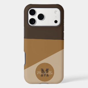 Quiet Luxury Mocha & Cream Abstract Geometric