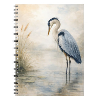 Quiet Marsh Heron | Blue Heron | Notebook