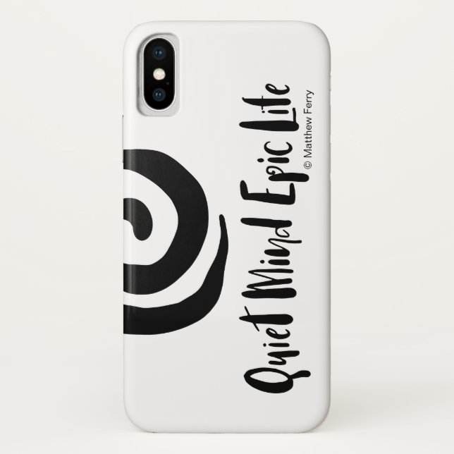 Quiet Mind Epic Life iPhone Case 2 (Back)