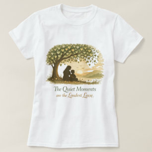 Quiet Moments Mother and Child Nature Art T-Shirt