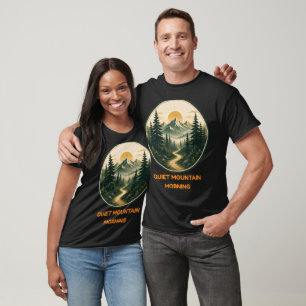 Quiet Mountain Morning Nature Badge T-Shirt