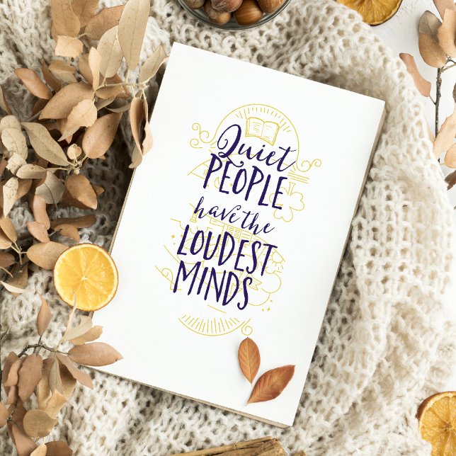 Quiet People Have the Loudest Minds Postcard (Creator Uploaded)