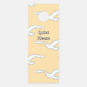 Quiet Please Bird In Flight Door Hanger