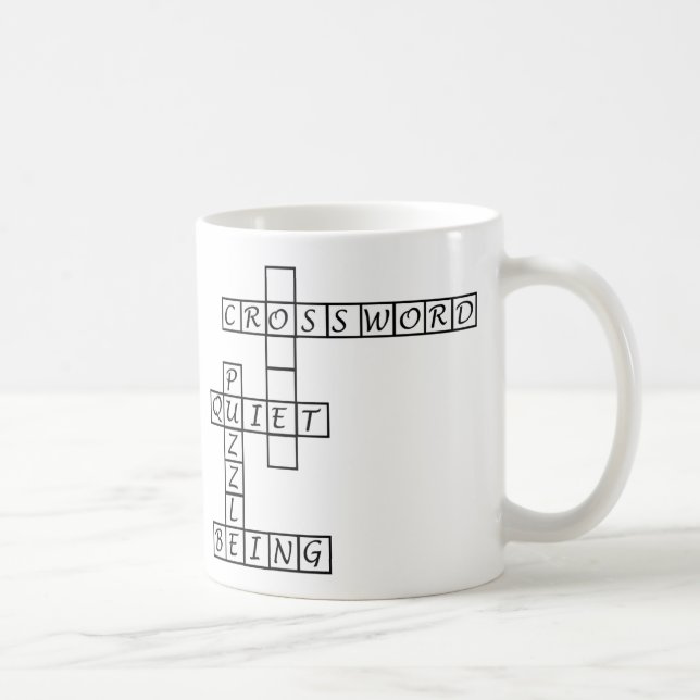 Quiet Please - Crossword Coffee Mug (Right)