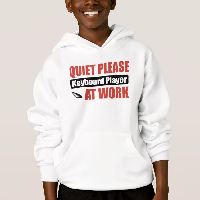 Quiet Please Keyboard Player At Work (Front)
