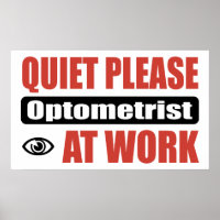 Quiet Please Optometrist At Work