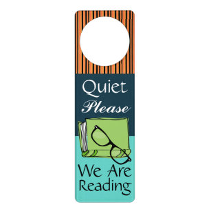 Quiet Please - Reading -  Door Hanger - SRF
