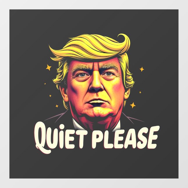 Quiet Please Trump Kamala President Debate  (Sheet)