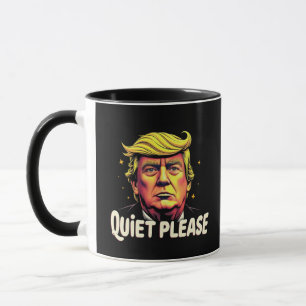 Quiet Please Trump Kamala President Debate Mug