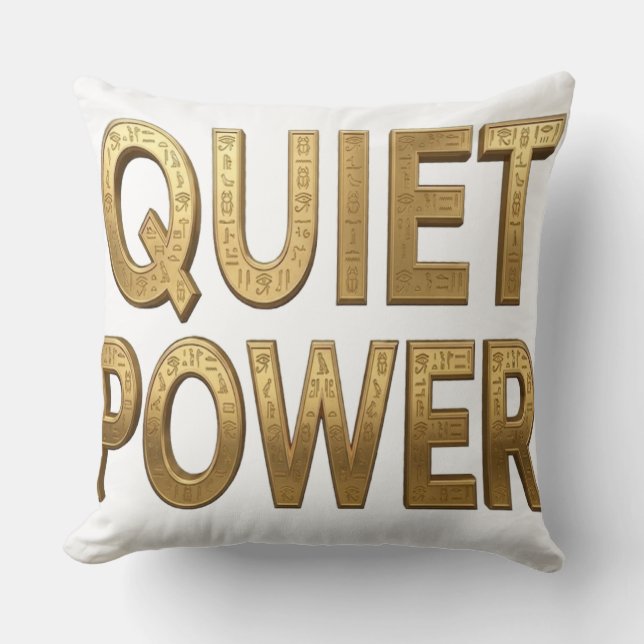 Quiet Power | Great Sphinx Egypt Design Cushion (Front)