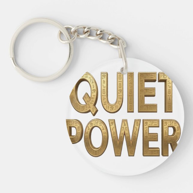 Quiet Power | Great Sphinx Egypt Design Key Ring (Front)
