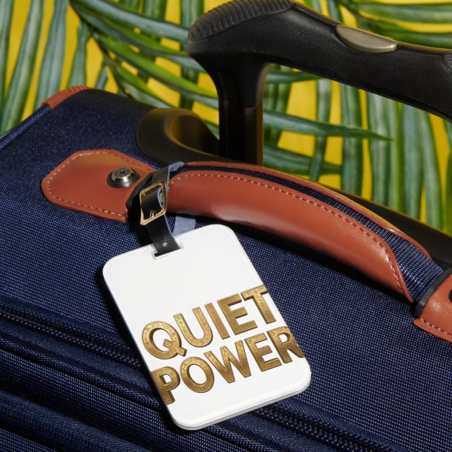 Quiet Power | Great Sphinx Egypt Design Luggage Tag (Front Insitu 1)