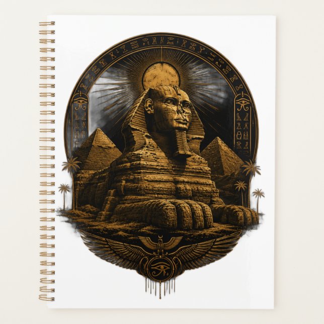 Quiet Power | Great Sphinx Egypt Design Planner (Front)