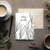 Quiet Reeds — Minimal Get Well Card