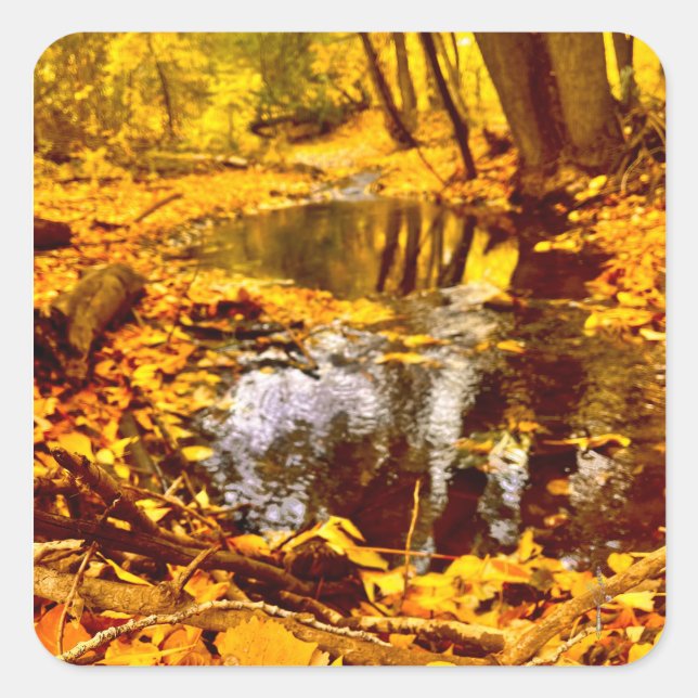 Quiet Reflection Square Sticker (Front)