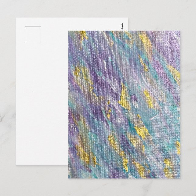Quiet Reign Modern Art Holiday Postcard (Front/Back)