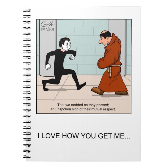 "Quiet Respect" Spiral Notebook (Front)