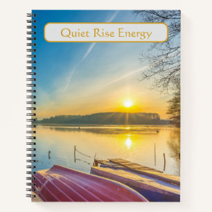 Quiet Rise Energy Lakeside Sunrise Notebook