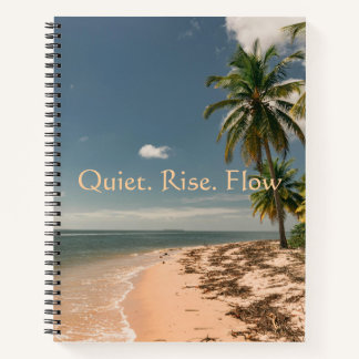 Quiet Rise Flow Tropical Beach Notebook