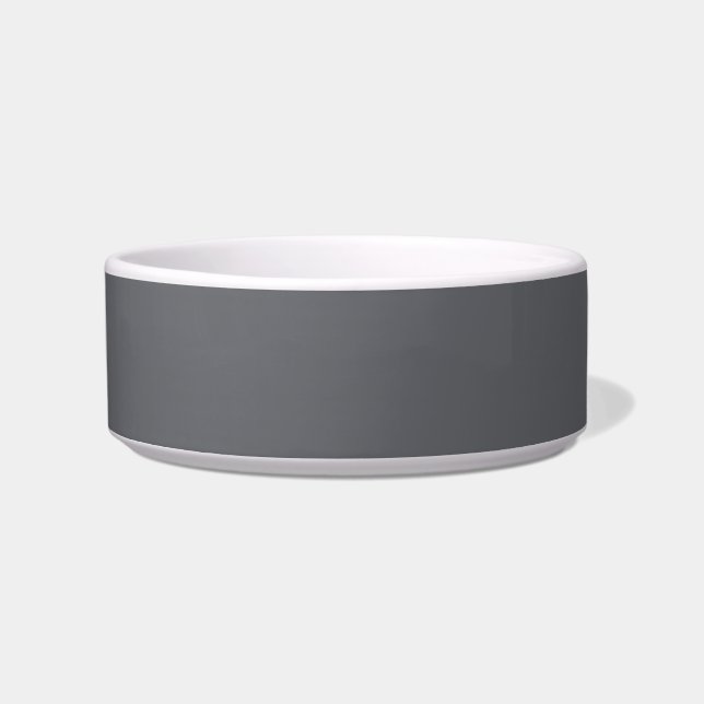 Quiet Shade of Grey Solid Colour Print, Neutral Bowl (Front)