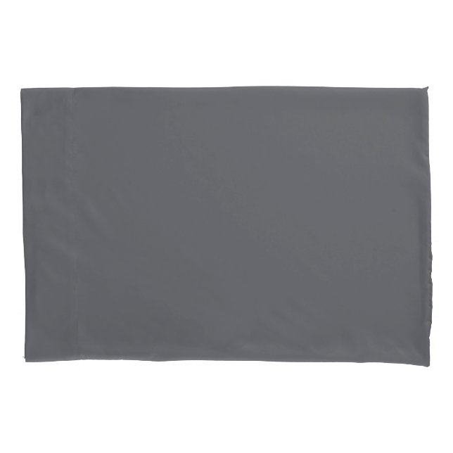 Quiet Shade of Grey Solid Colour Print, Neutral Pillowcase (Front)