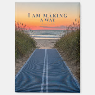 Quiet Shoreline   Isaiah 43:19 Coastal Magnet
