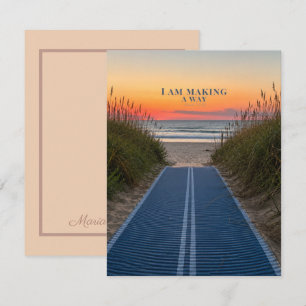 Quiet Shoreline   Isaiah 43:19 Coastal Personal Card