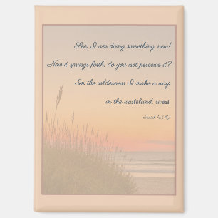 Quiet Shoreline Isaiah 43:19 Scripture Magnet