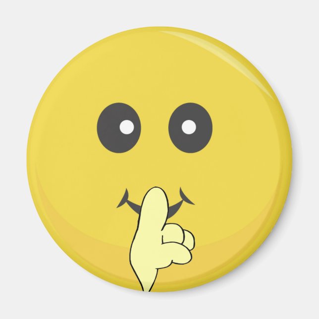 Quiet Smile Face Magnet (Front)