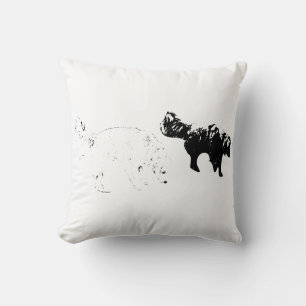 Quiet Sniffari by the Leaves Cushion