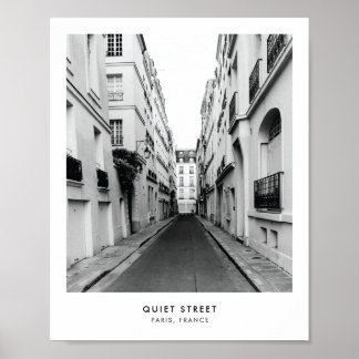 Quiet Street in Paris | Photography poster print