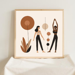 Quiet Strength – Abstract Feminine Line Art III Poster