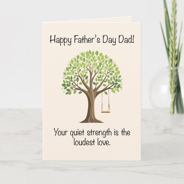 Quiet Strength Holiday Card (Front)