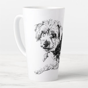 Quiet Strength in Line & Shadow Latte Mug