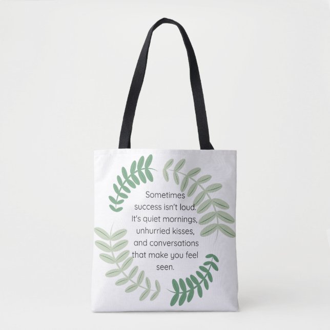 Quiet Success Tote Bag (Front)