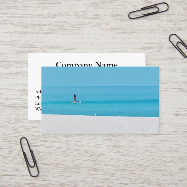 Quiet Surf Business Cards (Front/Back In Situ)