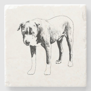 Quiet Tablekeeper, Loyal Study Stone Coaster