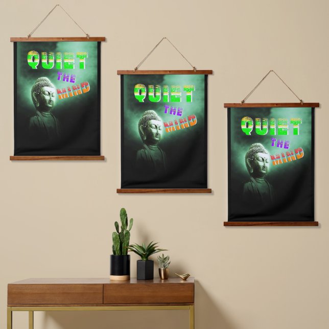 Quiet The Mind Hanging Tapestry (Asymmetrical)