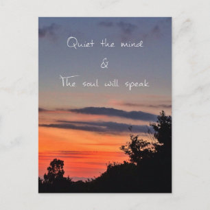 Quiet the mind postcard